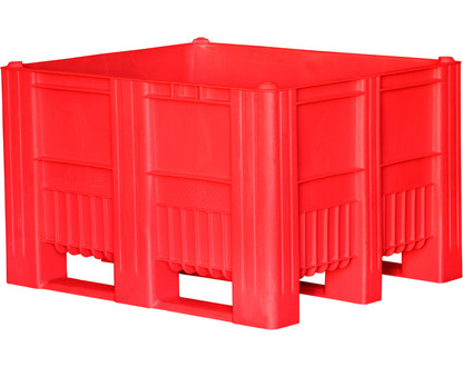Пластиковый контейнер Big Box 1200х1000х740 мм сплошной на полозьях фото 3